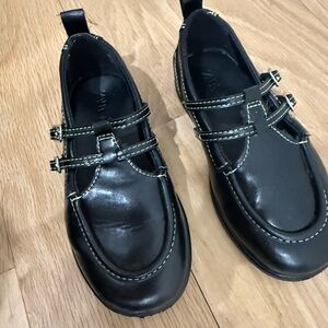 Zara Black girls loafers Zara size 25 / toddler 9